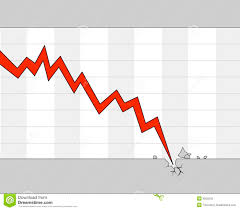 Falling Stock Chart Stock Illustration Illustration Of