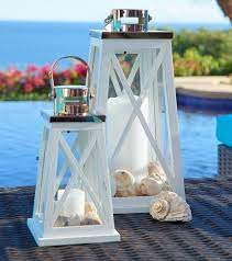 Coastal Glass Candle Lanterns