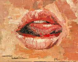 mouth painting by javier cordoba