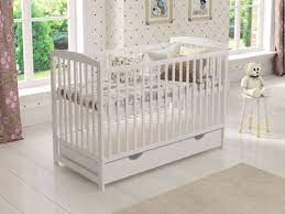 Baby Cot Bed 120x60cm With Drawer