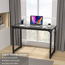 There are some steps for you to follow. Homfio Computer Table 32 Inch Study Writing Home Office Desks Modern Simple Sturdy Pc Laptop Gaming Desk Multi Usage Workstation Wood Work Table For Small Space Easy To Assemble Black Walmart Com