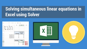 how to solve simultaneous linear