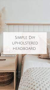 simple diy upholstered headboard