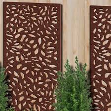 Design Vu Evergreen 6 Ft X 3 Ft Espresso Recycled Polymer Decorative Screen Panel Wall Decor And Privacy Panel
