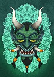 Oni Mask #3 by Zakalwe-x