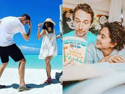 The actor, her sister shagun, cousin evania and boyfriend mathias boe have. This Picture Of Taapsee Pannu And Her Boyfriend Mathias Boe Chilling In Maldives Is Adorable Filmfare Com