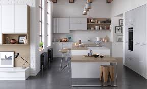 Modern Contemporary Zola Gloss White Light Grey Kitchen Hero