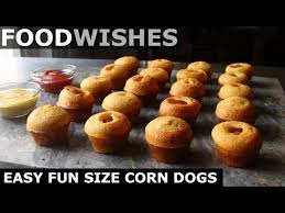 Home cooks wished tv chef's knew? Food Wishes Video Recipes Easy Fun Size Corn Dogs Fair Food For Unfair Times Food Wishes Fair Food Recipes Corn Dogs
