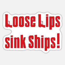 loose lips sink ships sticker