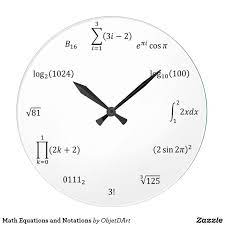Math Wall Clocks Zazzle In 2023