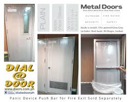 Metal Steel Fire Rated Door With Wired