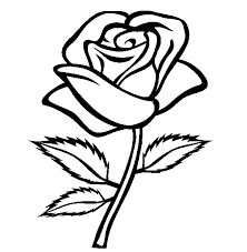 Free stencils which are great for coloring and painting activities for kids. Coloring Blog For Kids Rose Flower Coloring Page Pictures Rose Coloring Pages Flower Sketch Images Rose Clipart
