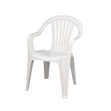 Cayman White Mid Back Chair By Gracious