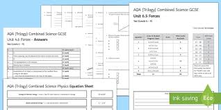 Aqa Style Physics Combined Unit 5