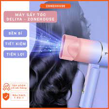 Máy sấy tóc 2 chiều Deliya mini tạo ion âm kiểu tóc chuyên nghiệp tay cầm  gấp gọn dưỡng tóc mượt giữ ẩm ZONE SHOP - Phụ kiện chăm sóc tóc