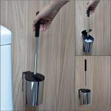 Abs Black Toilet Brush Holder Wall