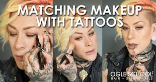 how to match makeup with tattoos