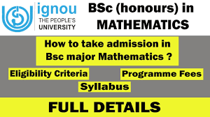 ignou bsc mathematics admission 2021