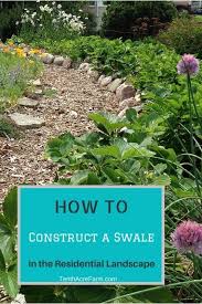 how to build a swale in the residential
