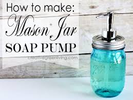 how to make a mason jar soap pump