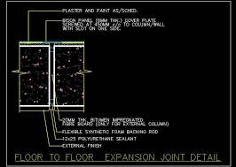 Floor Expansion Joint Cad Drawing Dwg