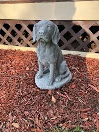 Concrete Beagle Dog Statue Cement