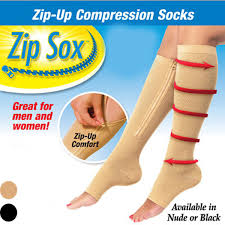Hot Women Zip Sox Zip Up Zipper Compression Socks Leg Support Stockings Thin Leg Burn Fat Leg Support Knee Sox Open Toe Sock Stance Socks Price Best