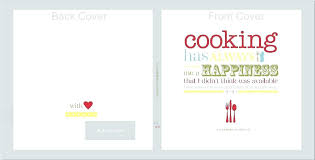 Cookbook Cover Template Free Recipe Book Cover Template