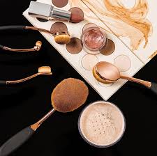 beauty kate oval makeup brushes set 5