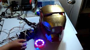 So here's a quick easy way of making iron man gloves that slip on and off comfortably and are very flexible. Avenger Assembled Iron Man Helmet Arc Reactor Arduino Project Hub