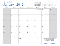 Template Monthly Calendar 2015 Rome Fontanacountryinn Com