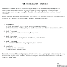 Reflection paper format and outline. How To Write A Reflection Paper Examples And Format
