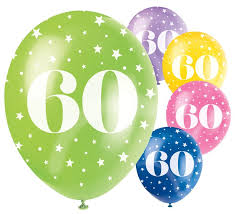 Doch haben wir für diese nacht. 60 Geburtstag 5 Bunte Luftballons Kids Party World