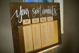 diy wedding seating chart