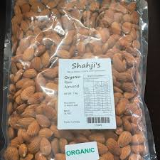 organic raw almond 1 kg shahji s es