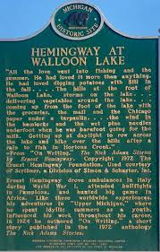 ernest hemingway in michigan walloon lake