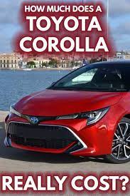 how much does a toyota corolla really cost