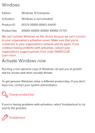 You find your windows 10 os is not activated and you lost the product key? Solved Windows 10 Enterprise Needs Activating