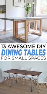 13 Awesome Diy Dining Tables For Small