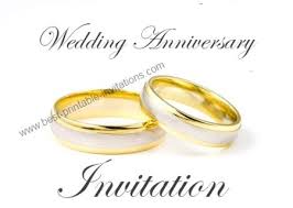 printable wedding anniversary invitation