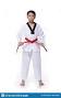 Master Red Belt TaeKwonDo Student Stock Image - Image of kick ...