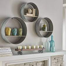 Round Wall Shelves Diy Apartment Decor