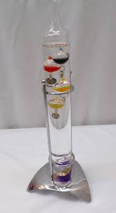 Vintage Glass Thermometer Liquid Amp