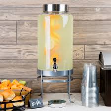 Cal Mil 1580 3inf 74 Soho Infusion Beverage Dispenser 10 W X 12 D X 24 5 H Silver