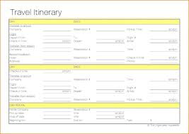 Vacation Itinerary Planner Sample Template Monster Login