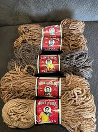 heavy rug yarn brown