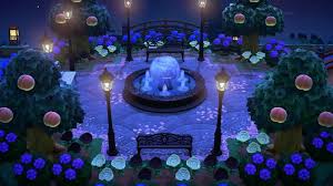 Town Plaza At Night Animal Crossing