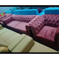 seated sofa set velvet fabric