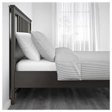 Hemnes Bed Frame Dark Gray Stained