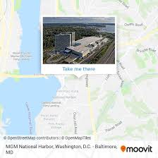 mgm national harbor by bus or metro